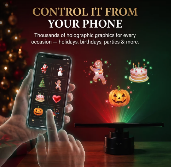 HollyGlow™ Christmas Hologram Projector